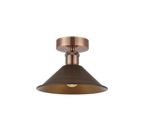 Damien-Antique Copper Ceiling Lights Deco Flush Fittings